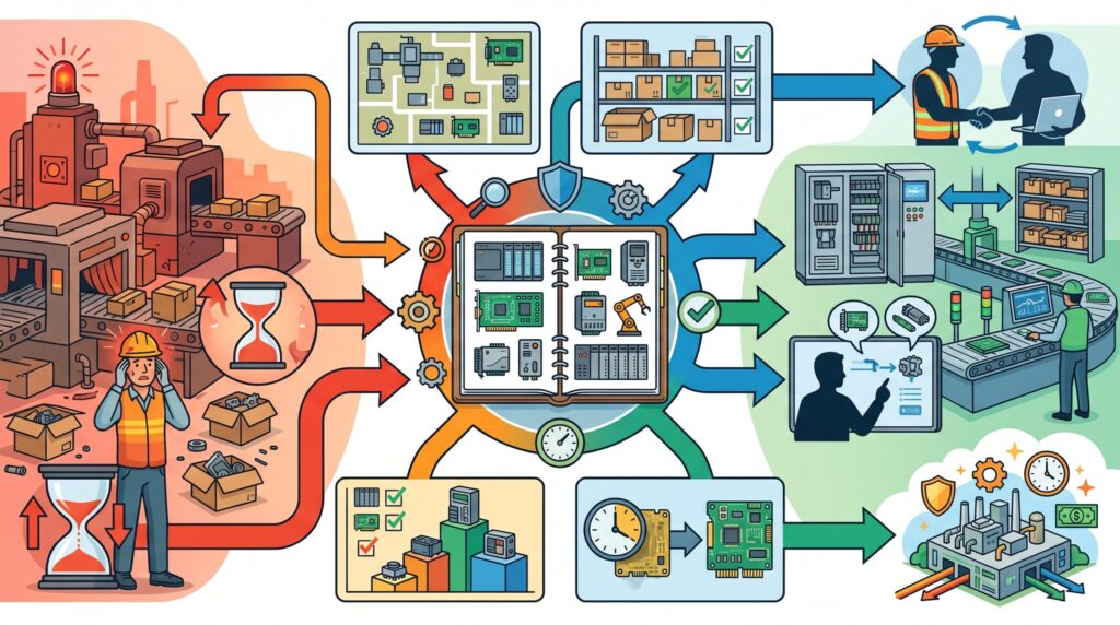Pourquoi un audit des pièces industrielles est essentiel avant le sourcing 2 Schéma visuel positif sur audit pièces industrielles