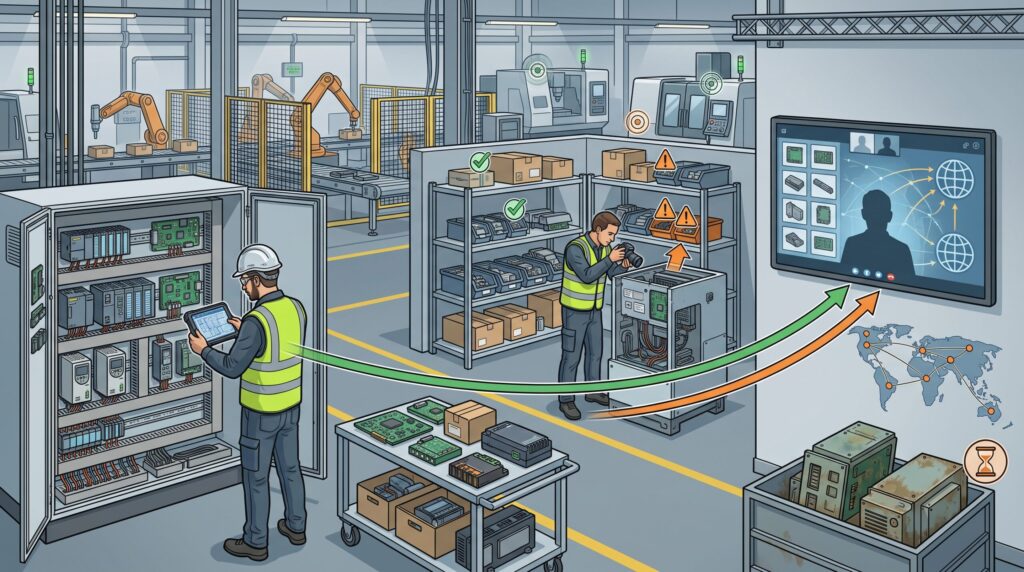 Pourquoi un audit des pièces industrielles est essentiel avant le sourcing 3 Schéma explicatif visuel sur audit pièces industrielles
