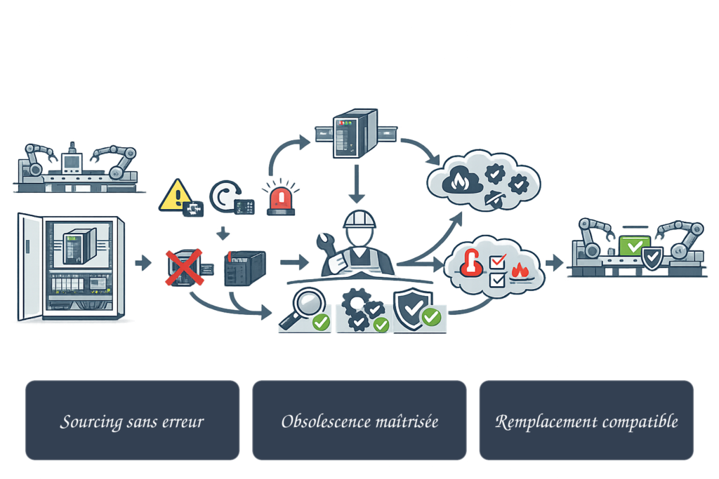 Alimentations industrielles obsolètes : pourquoi faire appel à un fournisseur professionnel spécialisé 2 Schéma graphique sur fournisseur alimentation industrielle